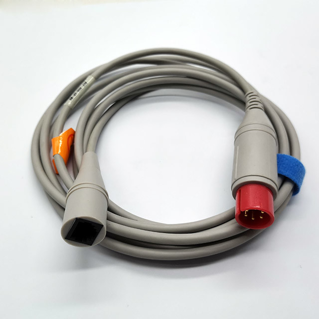 TPU Adapter IBP Pressure Transducer Cable 3.2m Length For Spacelabs To Medex Abbott