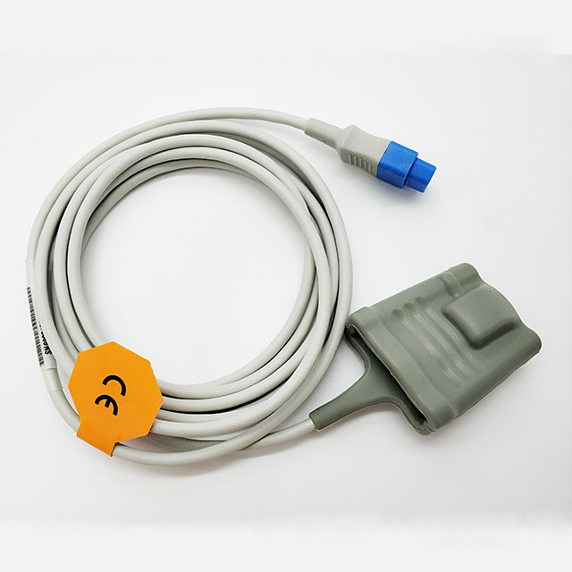 Reusable GE Adult Soft Tip DB 9 Pin SPO2 Sensor Cable