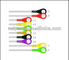 15 Pin Nihon Kohden TPU 10 Lead EKG Cable Clip