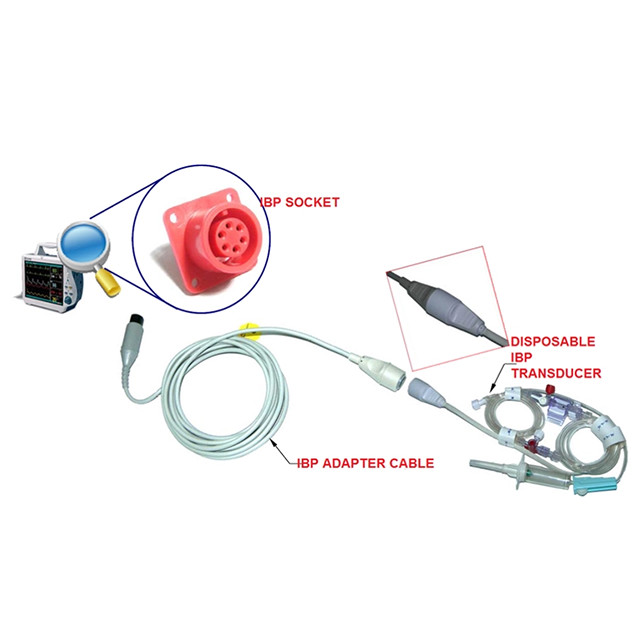 Medical Disposable Blood Pressure Transducer For Mindray / Philips / CSI / Siemens