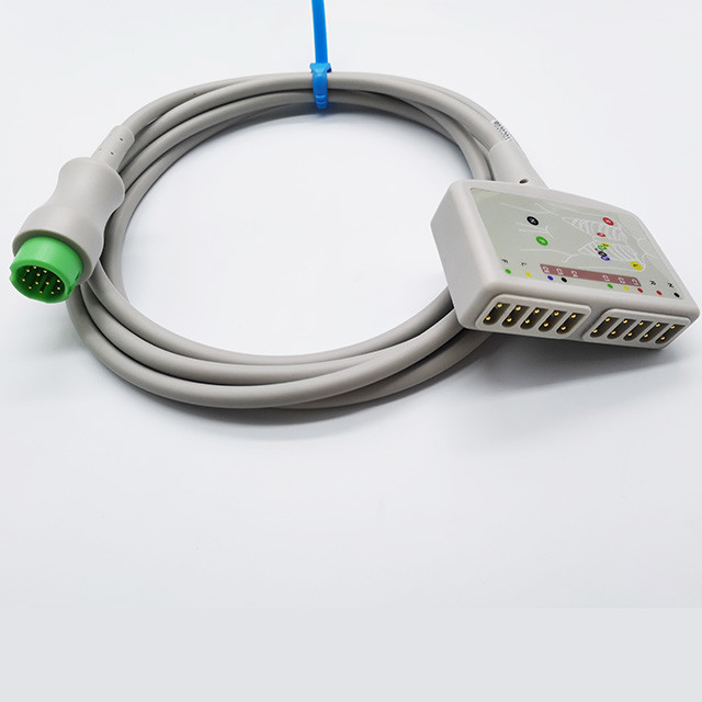TPU EKG Cables For Fukuda GE Schiller Mindray Nihon Kohden