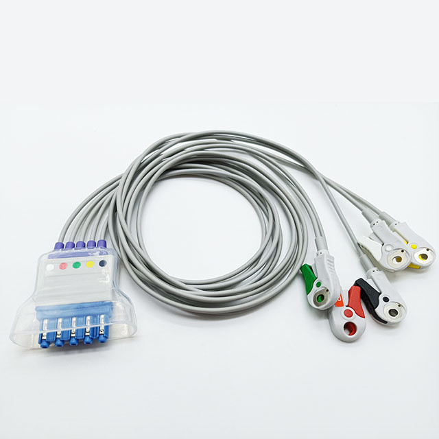 0.9m IEC Holter Recorder ECG Cable For PH Telemetry Monitor