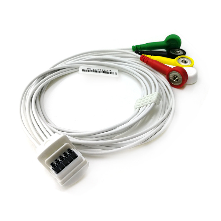 Mortara H3 10 Pin Holter ECG Cable TPU Safety Material 9293 036 51
