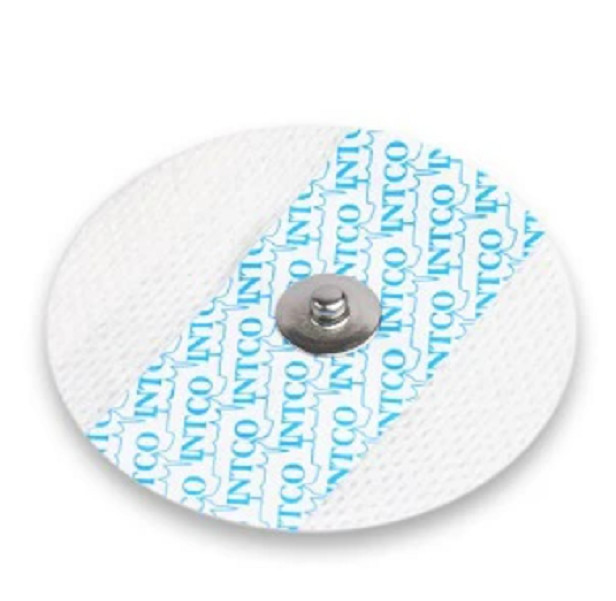 Disposable ECG Electrode Pads White Nonwoven Fabric Adhesive Button Electrode